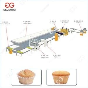Línea de producción de pastel de taza