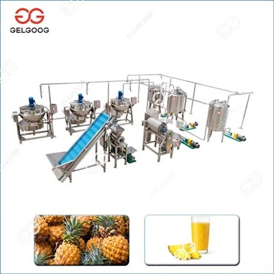 Línea de producción de jugo de piña